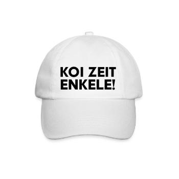 Koi Zeit Enkele Schwäbisch Rente - Baseballkappe - Weiß/Weiß - Vorne