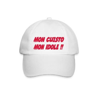 Mon CUISTO Mon idole !!! - Casquette classique - blanc/blanc - Devant