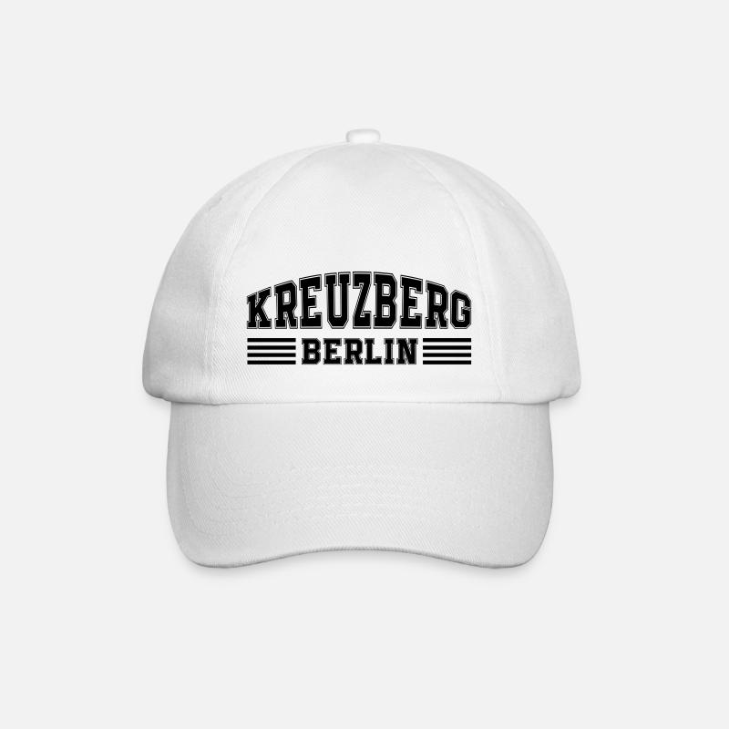 berlin kreuzberg - Baseballkappe - Weiß/Weiß