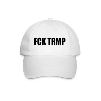 FCK TRMP - Baseballkappe - Weiß/Weiß - Vorne