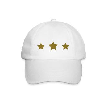 Sterne - Baseballkappe - Weiß/Weiß - Vorne