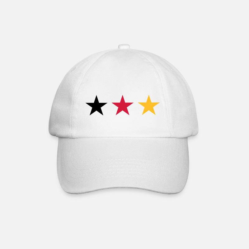 Deutschland - Baseballkappe - Weiß/Weiß