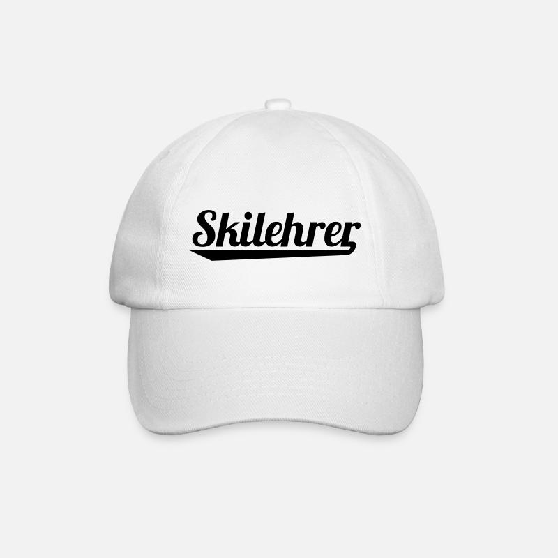 Skilehrer - Baseballkappe - Weiß/Weiß