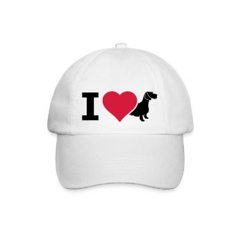IL Dachshund wire-haired dachshund - Baseball Cap - white/white - Front