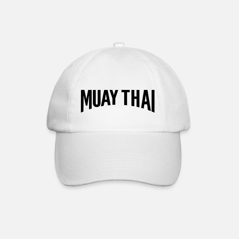 muay thai - Baseballkappe - Weiß/Weiß