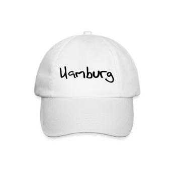 hamburg - Baseballkappe - Weiß/Weiß - Vorne