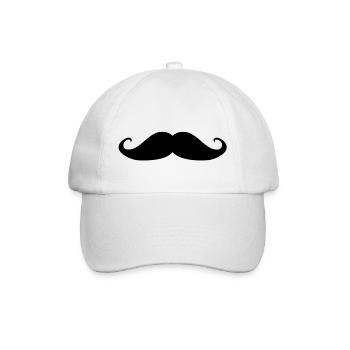 moustache - Casquette classique - blanc/blanc - Devant