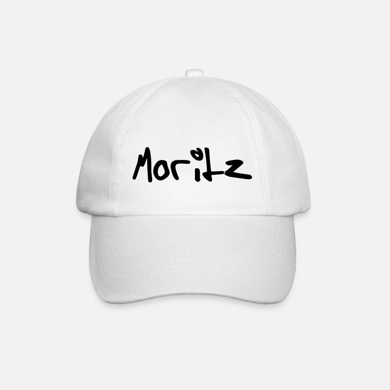 moritz - Baseball Cap - white/white
