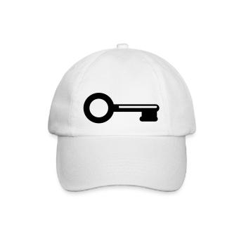 key_f1 - Baseball Cap - white/white - Front
