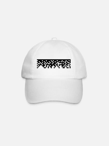 Pixel - Baseballkappe - Weiß/Weiß