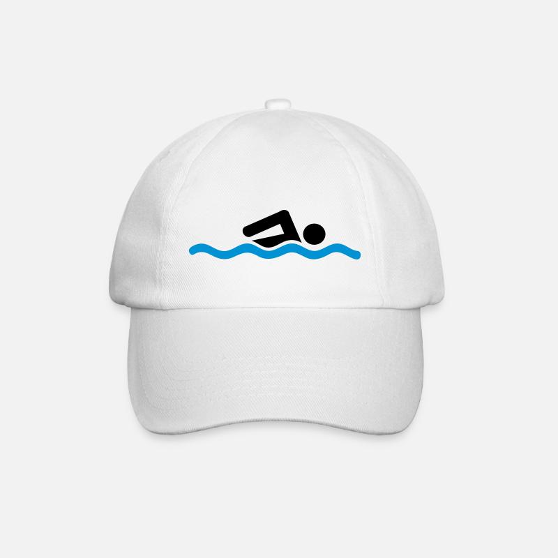 swimming - Baseballkappe - Weiß/Weiß
