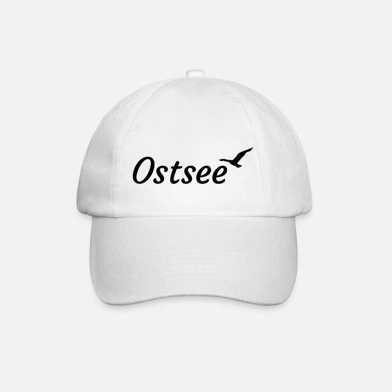 Ostsee - Baseballkappe - Weiß/Weiß