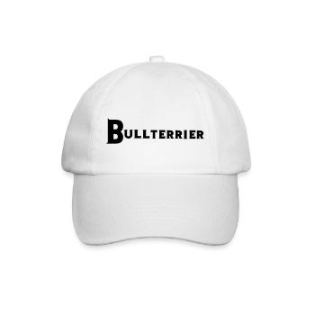 Bullterrrier - Baseballkappe - Weiß/Weiß - Vorne