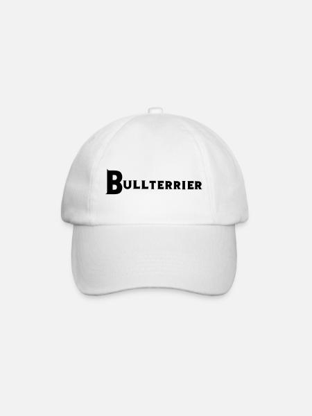 Bullterrrier - Baseballkappe - Weiß/Weiß