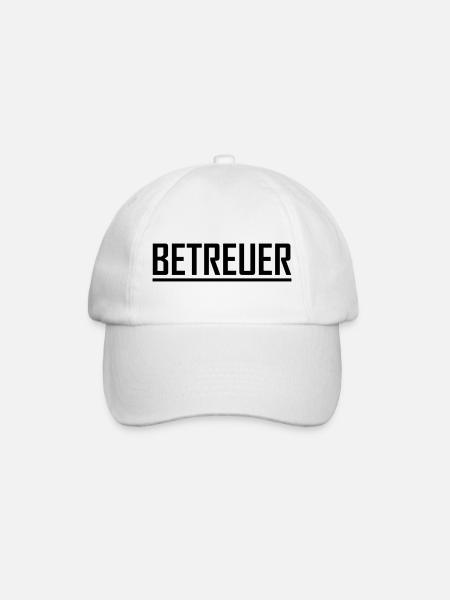 Betreuer - Baseballkappe - Weiß/Weiß