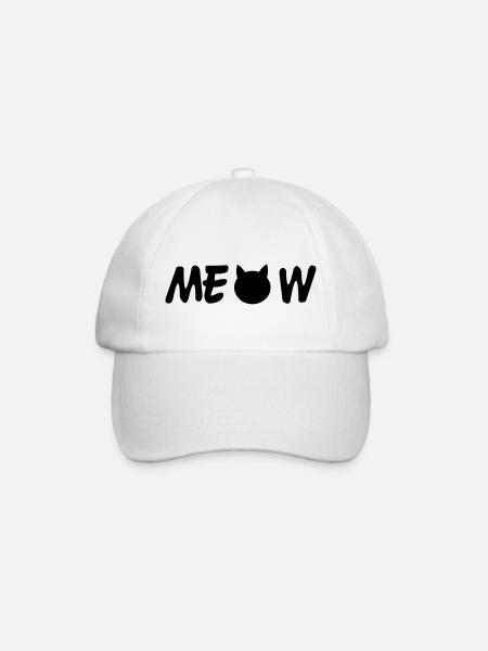 Meow - Casquette classique - blanc/blanc