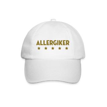 Allergiker Allergikerin Allergie Allergisch Pollen - Baseballkappe - Weiß/Weiß - Vorne