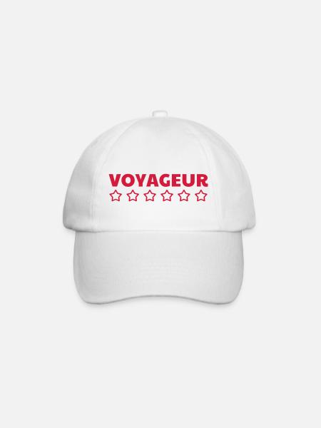 Voyage / Voyageur / Vacances / Voyager - Casquette classique - blanc/blanc