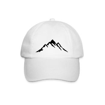 Berg, Berge - Baseballkappe - Weiß/Weiß - Vorne