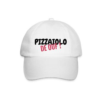 Pizza / Pizzaiolo / Pizza Chef / Pizzachef - Baseball Cap - white/white - Front