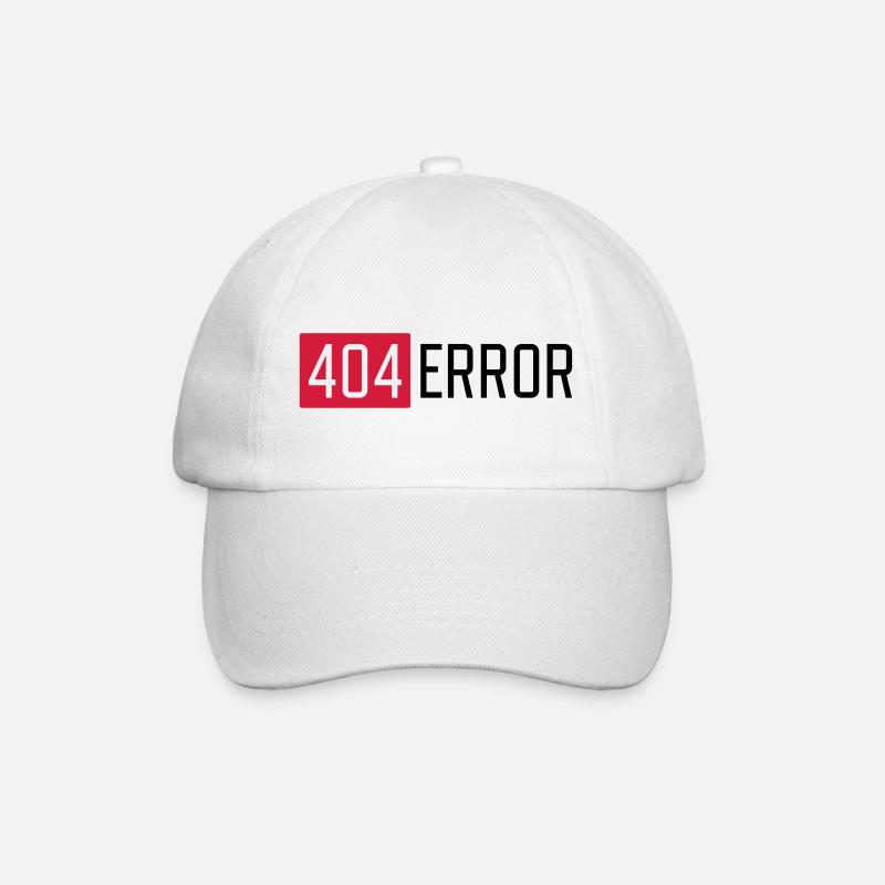 404 ERROR - Baseballkappe - Weiß/Weiß