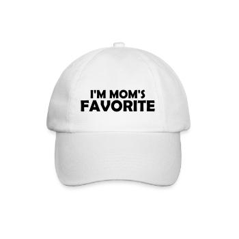 I m mom s - Baseballkappe - Weiß/Weiß - Vorne