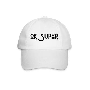 Ok Super - Casquette classique - blanc/blanc - Devant