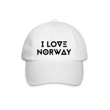 I LOVE NORWAY - Baseball Cap - white/white - Front