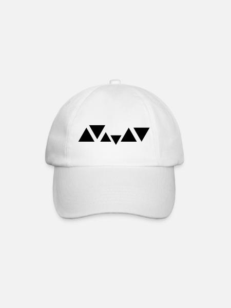Conception de triangles pour club - Casquette classique - blanc/blanc