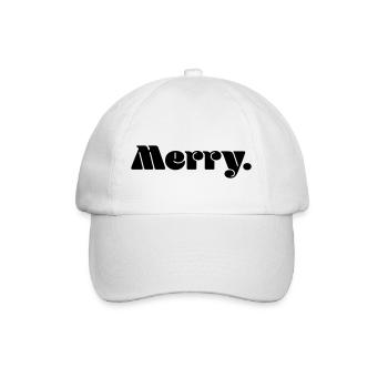 Merry. - Baseball Cap - white/white - Front