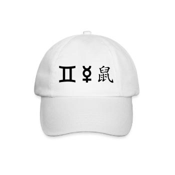 Gemini Gemini Mercury Rat - Baseball Cap - white/white - Front