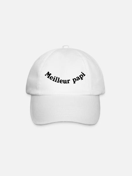 BEST PAPI - Baseball Cap - white/white