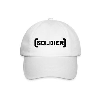 Stamp Soldier Logo War General Freedom Fighter - Baseball Cap - white/white - Front