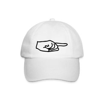 arrow - Baseball Cap - white/white - Front