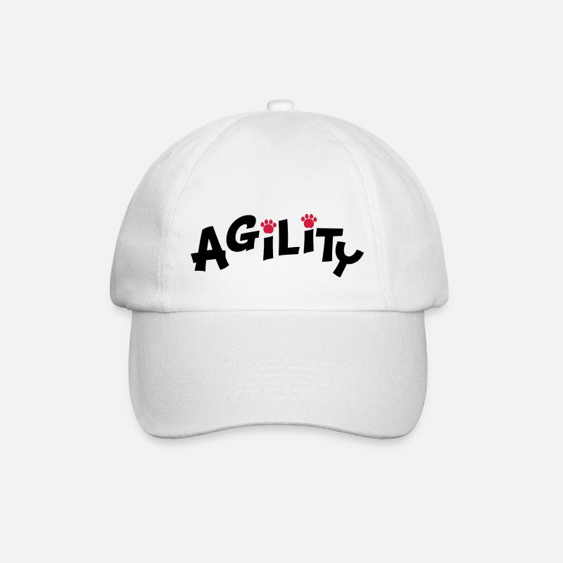 agility - Baseball Cap - white/white