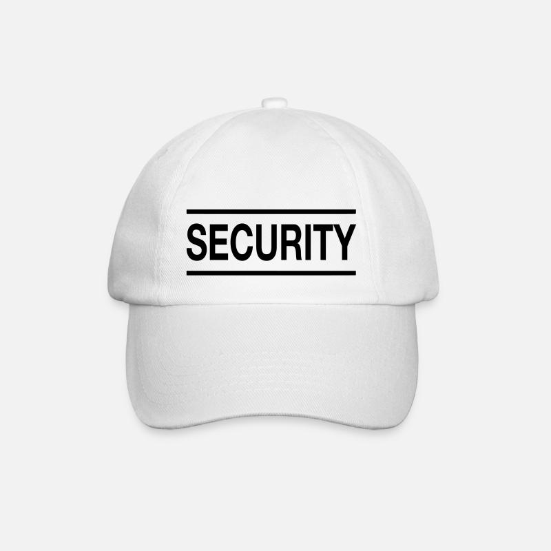 Security - Baseballkappe - Weiß/Weiß