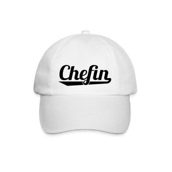 Chefin - Baseballkappe - Weiß/Weiß - Vorne