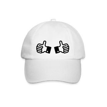 Pouces vers le haut / Pouces (2) - Casquette classique - blanc/blanc - Devant