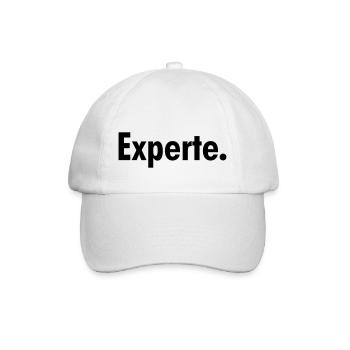 Experte - Baseballkappe - Weiß/Weiß - Vorne