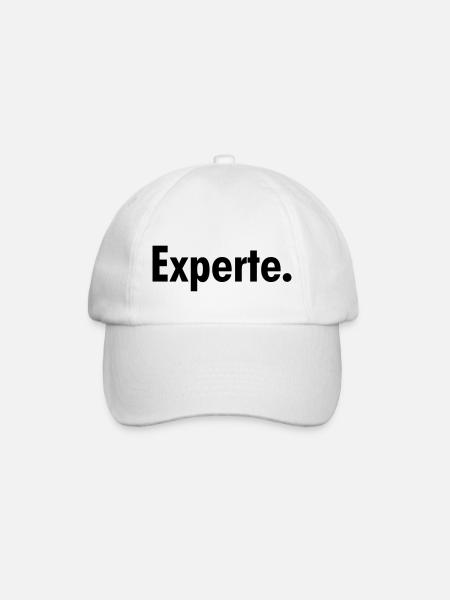 Experte - Baseballkappe - Weiß/Weiß