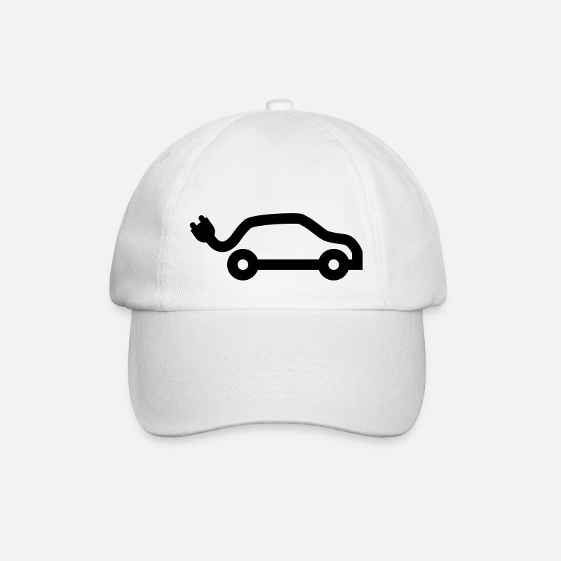 E-Car - Baseballkappe - Weiß/Weiß