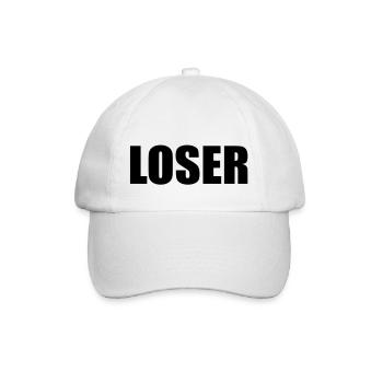 Loser - Baseballkappe - Weiß/Weiß - Vorne