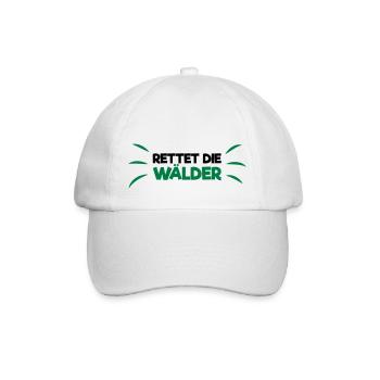 Rettet die Wälder! - Baseballkappe - Weiß/Weiß - Vorne