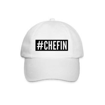 Chefin - Baseballkappe - Weiß/Weiß - Vorne