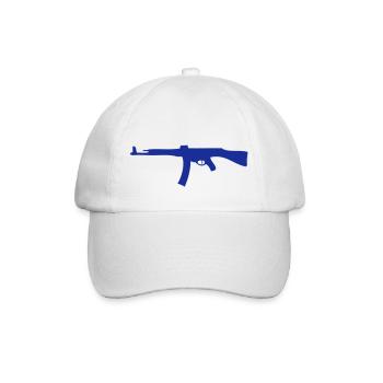 mitraillette7 - Casquette classique - blanc/blanc - Devant
