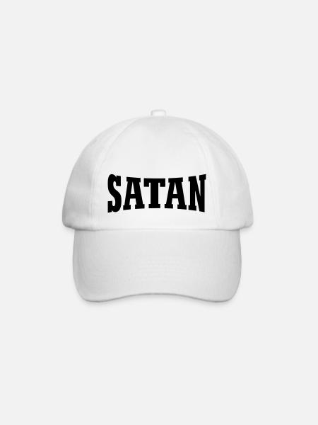 Satan - Baseballkappe - Weiß/Weiß