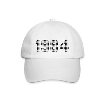 1984 - Baseballkappe - Weiß/Weiß - Vorne