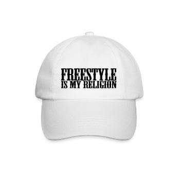 freestyle est ma religion - Casquette classique - blanc/blanc - Devant