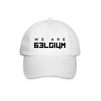 we are belgium - belgie - 2018 - t shirt - Baseball Cap - white/white - Front