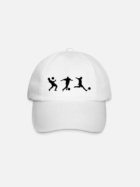 Soccer - Baseballkappe - Weiß/Weiß